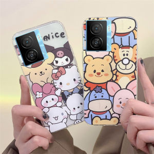 Phone Case VIVO IQOO Z7 Z7X Y55+ Plus 5G New Design Original Fashion Hot Cute Cartoon Tiger Hellokitty Anti-drop Casing Transparent Antiskid Silicone Soft Cover 2023