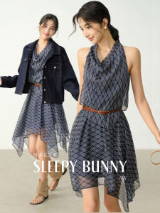 Retro Gingham False Two-Piece Waist-Cinching Dress