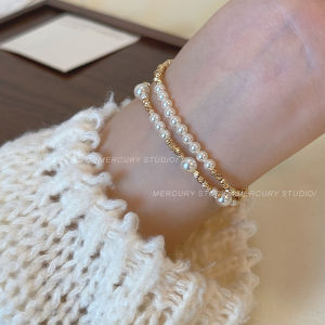 Exquisite Pearl Beaded Bracelet for Women Luxury Minimalist Star Design Friendship Gift Hand Jewelry Fashion Accessory