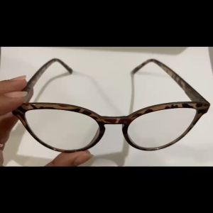 Kacamata Baca Kacamata Plus Jarak Dekat Model Cat Eye Frame Leopard Kacamata Plus Gagang Ada Per Nya +1.00 Sampai +3.00