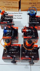 Reel Pancing Getsu Keris 1000 &  2000 (8 Bearing) Bonus Handle Alumunium Spool - Toms Fishing