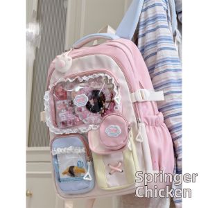 HUZIJIZAI | Sweet Lace Student Backpack Large Capacity