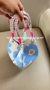 Tas Rajut Wanita Tas Handle Tali Rajut