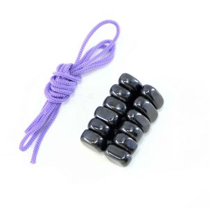 12PCS Match Color Rope Fridge Magnetic Stone Set DIY Photo Wall Irregular Black Lodestone Family Magnet Pushpin Multi Functional