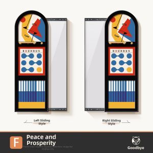 HAOJIUBUJIAN | Decorative Hiding Sliding Full-length Mirror