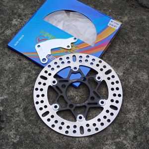 Cakram Rem Depan Bintang 220mm dengan Breket untuk Beat/Scoopy/Vario - Warna Silver