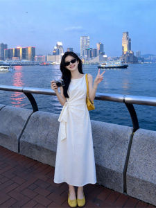 QINGMUZI | Minimalist Stylish Slimming Sleeveless Dress