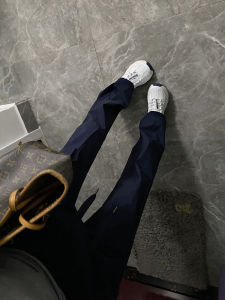 Quick Dry Straight Leg Workwear Pants Mens Summer Thin Outdoor Casual Trousers American Style Slash Micro Flared Pants