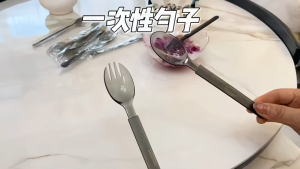 Transparent Disposable Spoon Fork Individually Packed Thick Food Grade PP Cutlery Catering Restaurant Delivery Use