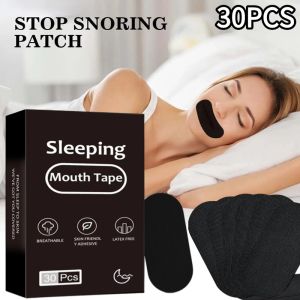 30Pcs/set Anti-Snoring Mouth Tape Prevent Open Mouth Sleep Nose Breathing Improved Mouth Breathing Patch Stop Snoring Sleep Closed-mouth Stickers