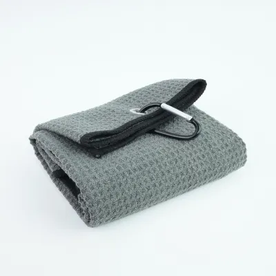 Microfiber Golf Towel Portable Waffle Pattern Golf Cleaning Towels Quickly Remove Sand Mud Dirt Sweat Sports Gym Sweat Towels