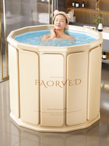 Foldable Large Bath Tub for Adults And Children Full Body Bath Bucket Winter Home Use Bath Barrel Waterproof Cloth Material