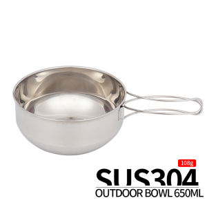 TUJUE | Bát Inox Đa Năng Gấp Gọn 500ml