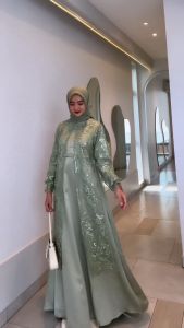 COD - BEST SELLER Nadiffa Dress Size MLXLXXL Bahan Silk mix Brukat Premium Gamis Wanita Terbaru 2023 Modern Lebaran Gamis Kondangan Wanita Dress Muslim Pesta Dress Wanita Terbaru 2023