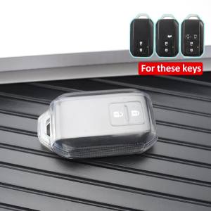 Transparent TPU Car Remote Key Case Cover Shell Fob For Suzuki Ertiga Swift Wagon R Protected Holder Keyless Fob Accessories