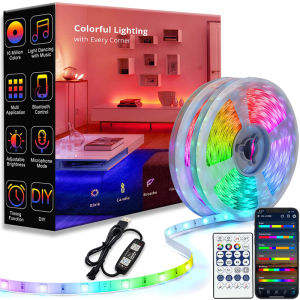 LED Strip 1m-30m RGBIC WS2812b Bluetooth App Control Chasing