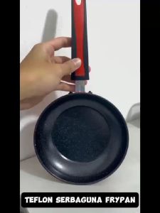 Teflon Serbaguna 18 CM Anti Lengket Frypan Ring - Alat Wajan Penggorengan Bentuk Bulat Gagang Panjang Untuk Goreng Tumis Rebus Non-stick / Panci Tempat Memasak Praktis Tahan Karat Food Grade / Peralatan Dapur Perlengkapan Rumah Tangga Multifungsi -GP Mall