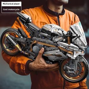 Hot Toys | New Platinum Motorcycle Model Difficult Building Blocks Assembled Toy Boy Gao Yan Birthday Gift