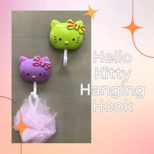 [MRSAVE] Hello Kitty Punch-Free Screw Hook Strong Suction Hook Damage-less Wall Hooks Wall Hanging Hook (MS1010314)