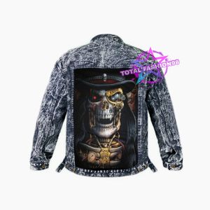 jaket jeans pria bordir keren oversize M - XXXL jacket denim cowok model terbaru