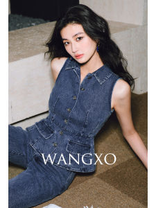 WANGXO | Bộ Đồ Denim Bền Cotton