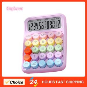 Creative Colorful Calculator Mechanical Keyboard Calculator Portable Mechanical Switch Calculator for Home School Office
