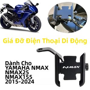 Giá Đỡ Điện Thoại GPS Gương Chiếu Hậu Phụ Kiện Tay Lái Xe Máy YAMAHA NMAX Dành Cho NMAX25 NMAX155 125 2015-2024