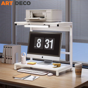 Printer Rack Monitor Stand Computer Monitor Screen Increased Shelf Raiser Screen Stand Desktop Organizer Shelf Rack Home Office Rack