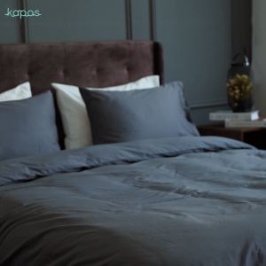 KAPAS LIVING | Fitted Bedsheet Set with Duvet Cover | 100% ELS Cotton | ALL SIZE | Single / Queen / King / Super King