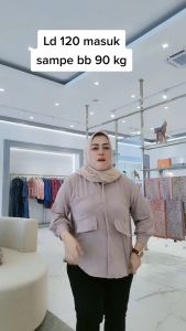 POCKET SHIRT CRINKLE - KEMEJA SAKU OVERSIZE