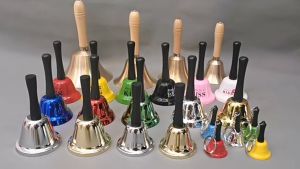 Hand BellMetal Hanging Ornament - Classic Style Multifunctional Use for Classroom Kitchen Hospital Pet Training Events Home Decor