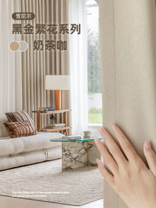 2025 New Luxury Minimalist High-End Feelings Snowy Curtain Hooks Punching Style High Light Blocking Bedroom Sun Protection