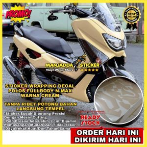 DECAL NMAX POLOS SKOTLET NMAX POLOS FULL BODY WARNA CREAM