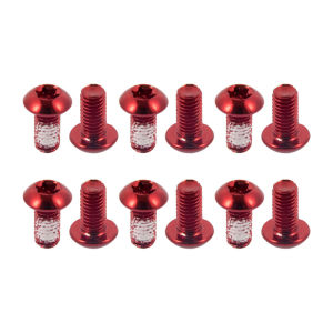 CNC Cycling Accessory 12pcs Bicycle Disc Brake Rotor Torx Bolts T25 M5x10mm Stainless Steel for Road Bike MTB Colorful