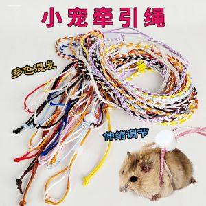 Retractable Harness Rope for Hamster Rabbit Duck Pig Small Pets Leash Walking Training Cordial Comfortable Durable Pet Supplies