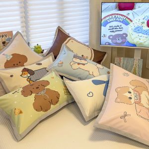 XINGQING | Summer Cooling Breathable Cartoon Icesilk Printed Pillowcase 48x74cm