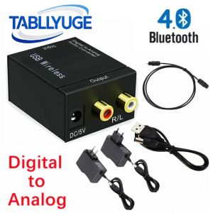 Digital to Analog Audio Converter DAC Optical Fiber Toslink Coaxial Signal to RCA L/R 3.5mm Jack Audio Decoder DAC Amplifier