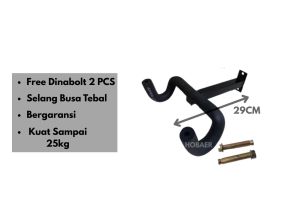 Gantungan Sepeda Dinding Tahan Berat 45Kg - Kompatibel dengan Sepeda Balap dan Ringan