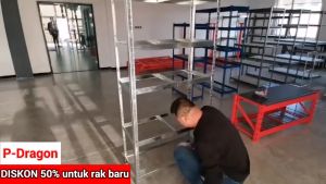 Pocket Dragon rak besi siku rak barang rak Multifungsi rak kertas susun serbaguna rak penyimpanan ruangan