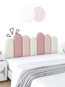 Anti-Collision Wall Stickers Kids Stickers Soft Bag Wall Panels 3D Panels Wall Bedside Cushion Anti Collision Foam Wallpaper Thicken Cold-proof Bump Proof Stickers Anti-collision Wall Stickers Living Room Nursery Home Background Decor Wall Cushion