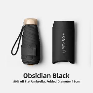 Rain and Sun Umbrella UV Protection Compact Folding