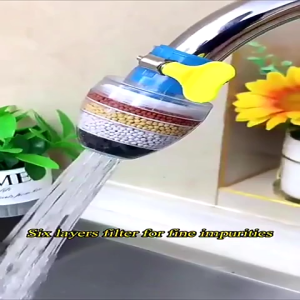 Saringan Kran Air 6 Lapis – Filter Air Kotor Untuk Kran Dapur / Wastafel | Isi Klem + Box