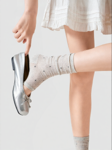PRIMEET | Ballet Style Dotted Socks for Single Shoes Peds