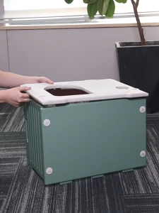 Lovinland Pet Cat House for Outdoor Indoor Use Plastic Stackable Feral Cat Shelter Indoor Cat House Weatherproof Waterproof Elevated Bed