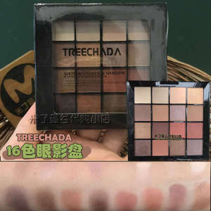 Thailand TREECHADA Eye Shadow Plate 16 Color Earth Color Matte Pearlescent Girl#39s Internet Celebrity Ins Naked Makeup Beginner