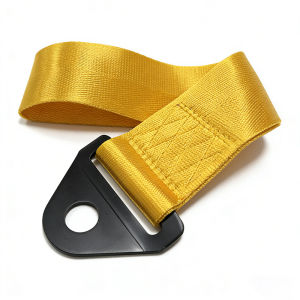 Durable Nylon Towing Hook Ribbon Racing Tow Strap Car Modification Sports Trailer Belt Front Rear Bumper Decorative 15-16mm Hole