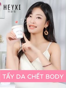 Kem Tẩy Da Chết Body Chiết Xuất Đào HEYXI Tươi Hủ 200g – Làm Sạch Da Chết Se Khít Da Mịn Màng Dưỡng Sáng Da Giúp Da Săn Chắc
