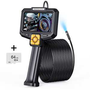 Camera Nội Soi Công Nghiệp Chống Nước Màn Hình Kép IPS 5 Inch KERUI Có Tay Cầm Ống Soi Mini Hai Ống Kính Dùng Cho Sửa Chữa Ô Tô