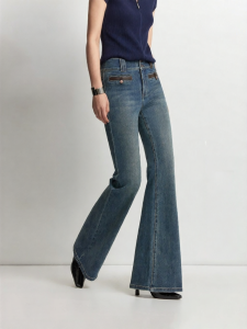 Vero Moda | Quần Jeans flare co giãn màu đối lập mới mùa thu