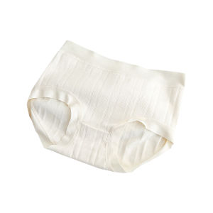 JIAZINI | Antibacterial Pure Cotton Underwear Womens Mid-Waist Triangle Shorts Comfortable Seamless Panties Cotton Lint Free